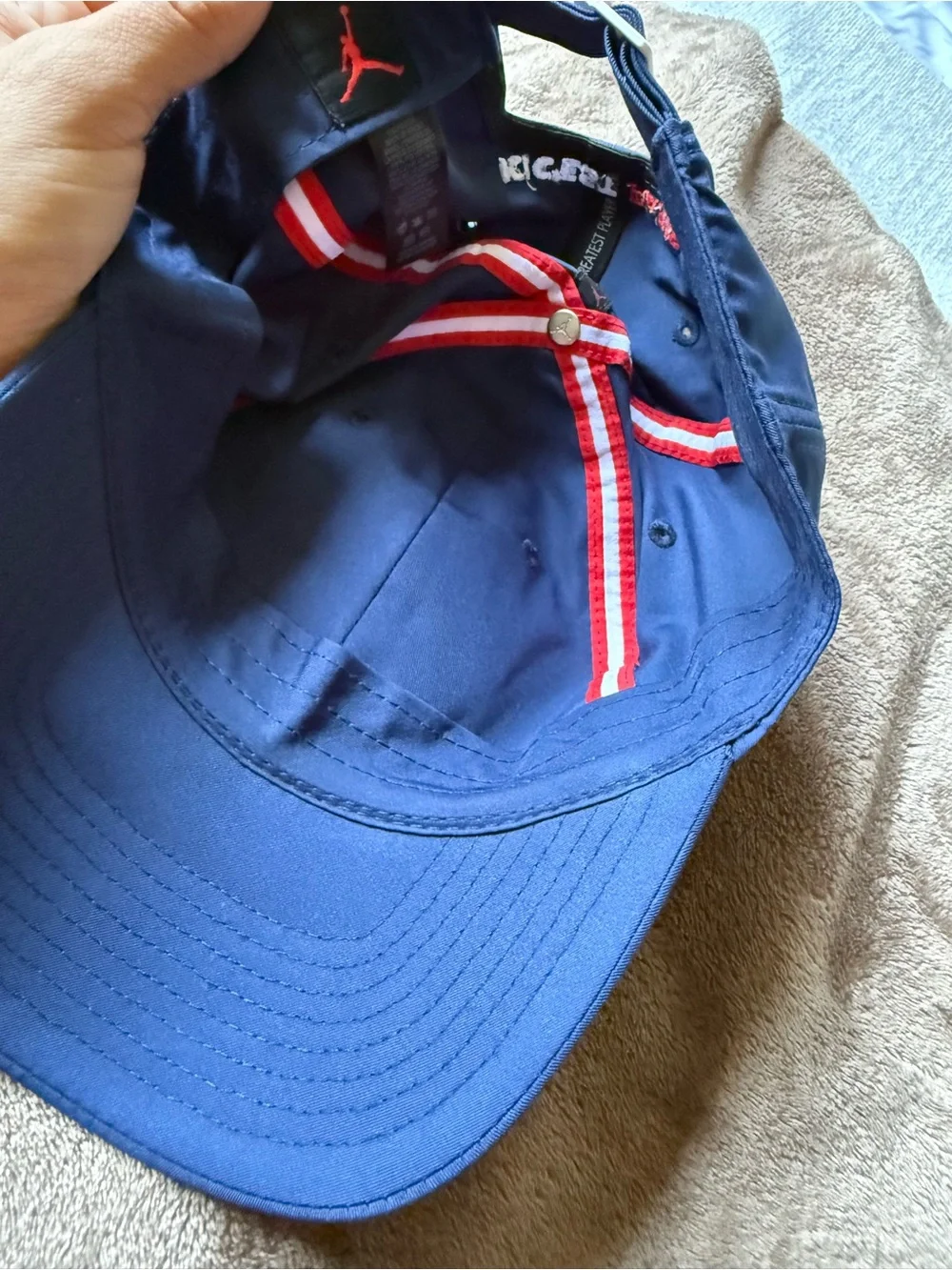 Jordan Kids Cap - Blue with Red Paris Patch